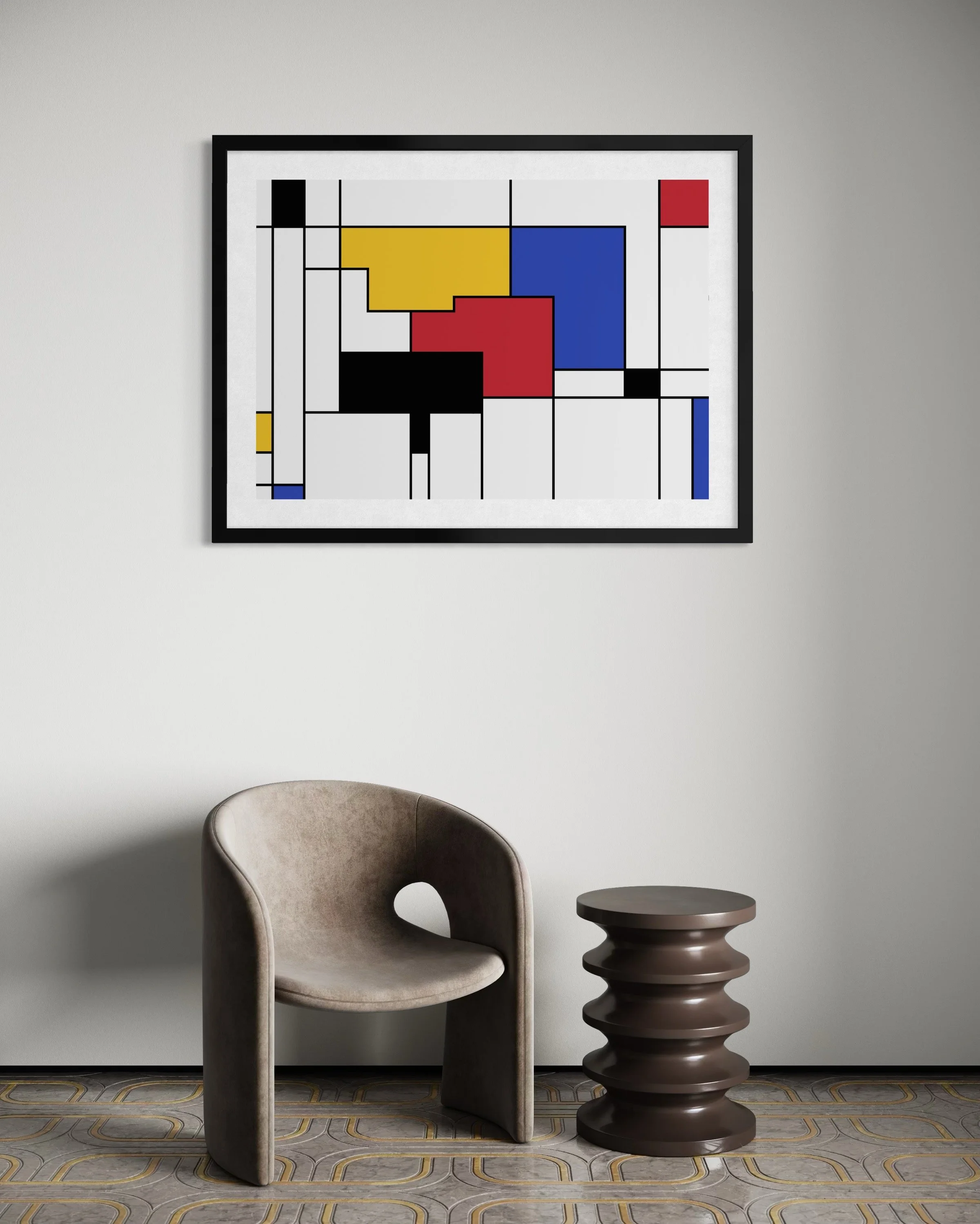35 - Great Minds (Piet Mondrian) — Neurospicy Art by Linda